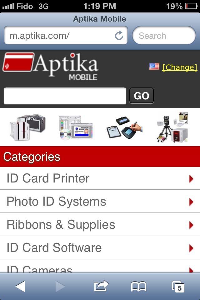 Aptika Mobile Website