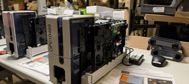 Assembly line at Evolis