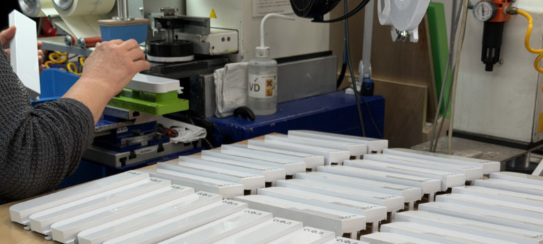 Stamping of Evolis printer components