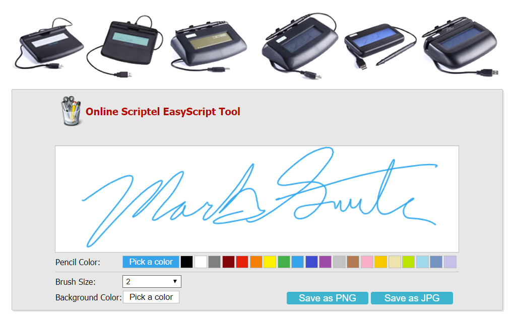 How to Test your Scriptel EasyScript with our Free Signature Pad Tester