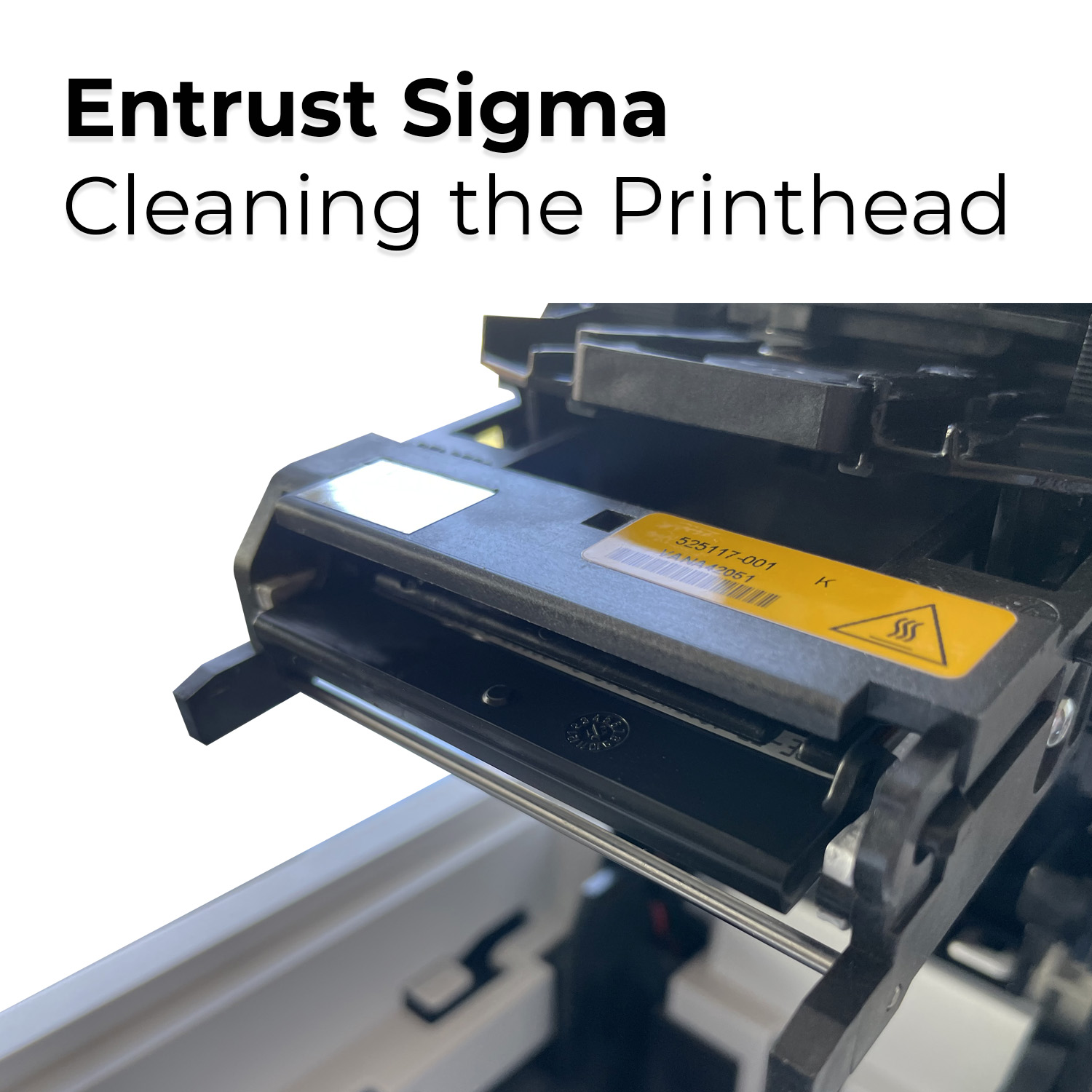 How to clean the printhead of an Entrust Sigma DS1 or DS2 printer