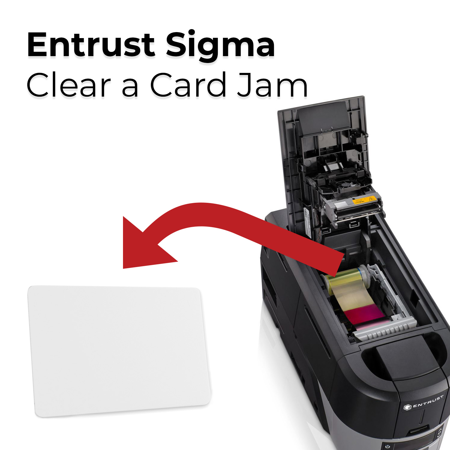 How to Clear a Card Jam with an Entrust Sigma DS1 or DS2