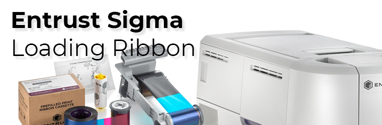 How to load the print ribbon cartridge in your Entrust Sigma DS1 or DS2 printer