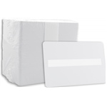 Cartes PVC vierges blanches - Panneau Signature, Milieu - 30 Mil - 500