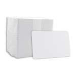 Blank Zebra Recycled PVC Cards White - CR80 30 Mil - 500 cards