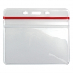 Clear Badge Holders - Resealable - Horizontal - Credit Card Size - Pack of 100