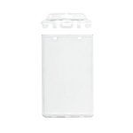 Brady - Clear Rigid Poly Vertical Permanent Locking Badge Holder - Pack of 100