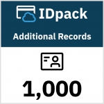 IDpack - Additional 1,000 Records (12-month subscription)