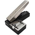 Stapler Style Slot Punch with Adjustable Centering Guide