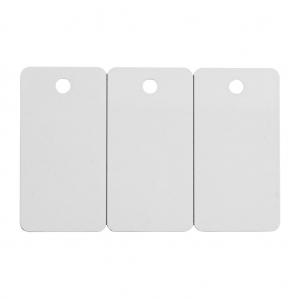 Blank PVC cards with 3-up Break Away