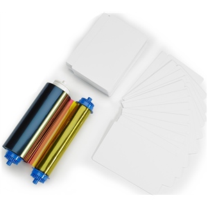 ZC10L Media kit - 400 PVC Cards - YMCO Ribbon