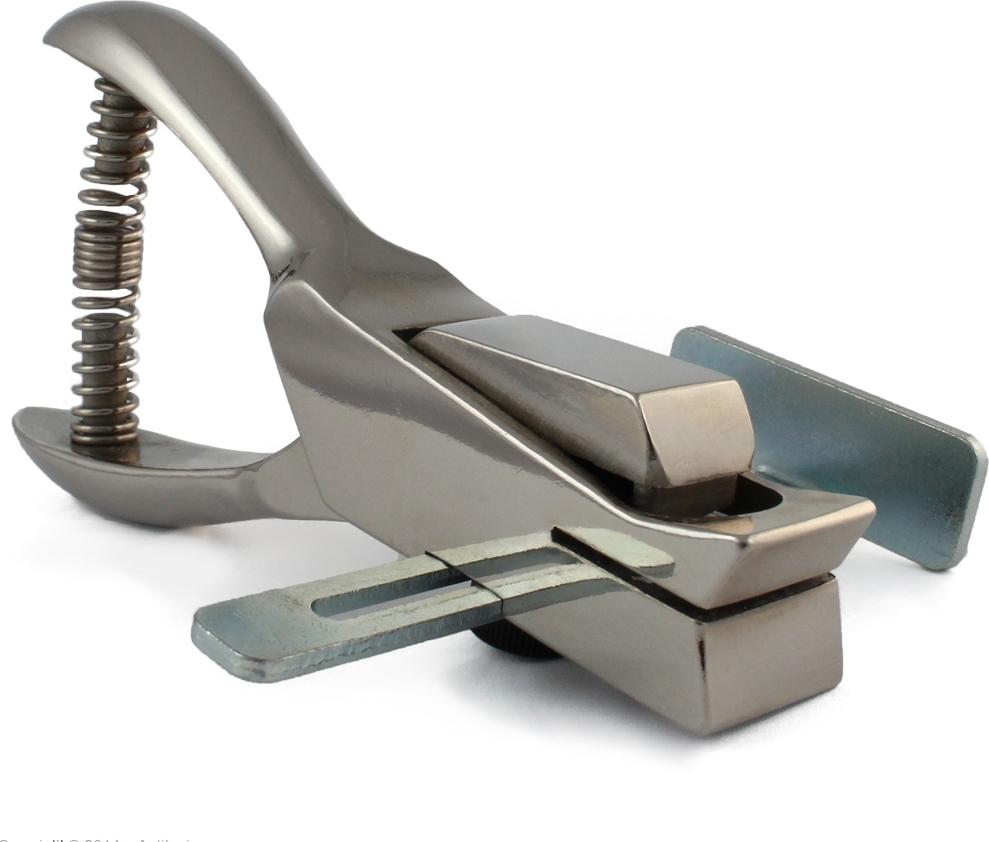 Aptika - Stapler Style Slot Punch with Adjustable Centering Guide