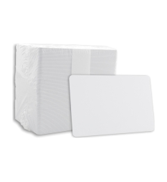 Blank Zebra Recycled PVC Cards White - CR80 30 Mil - 500 cards