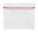 Clear Badge Holders - Resealable - Horizontal - Credit Card Size