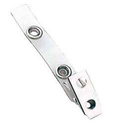 Vinyl  2.75inch 2-Hole Badge Clip - 500 pack