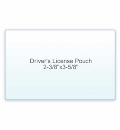 Drivers License Size Laminating Pouches - 5 Mil