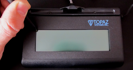 SigLite 1x5 Signature Pad - Topaz Systems