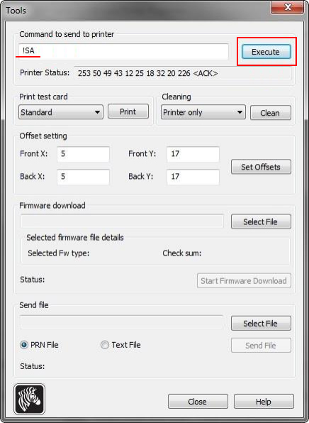 Se insekter Sui lunge How to Calibrate your Zebra ZXP 1 or ZXP 3 Series Printer Sensors - Aptika  Blog